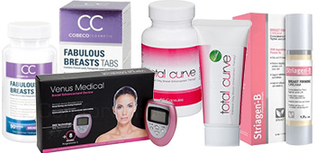 Selection of breast enlargement affiliate products